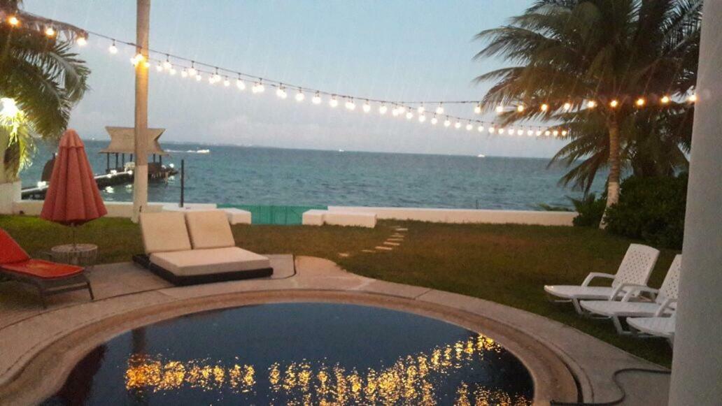 Bella Casa Privada Junto Al Mar Caribe Cancún Exterior foto
